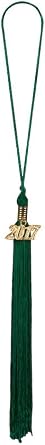Elementary school Graduation Gown and Cap - Shiny (Forest Green, 4'3 - 4'5 (131cm - 138cm))