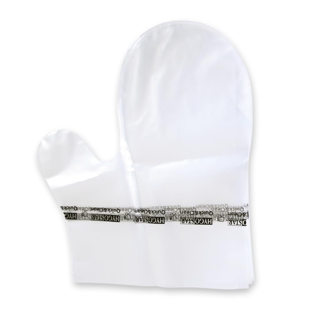 FRANZ MENSCH 500 Stück Hygostar Hygienehandschuhe Fäustling | Coex, transparent, L: 25 cm, 40my, Einheitsgröße, Karton, Hygienehandschuhe Fäustling, Folienhandschuhe