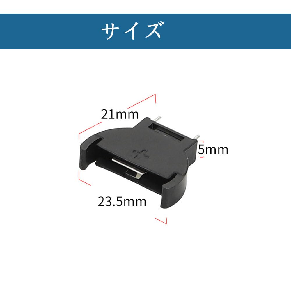 Amazon.co.jp: サムコス CR2032 ボタン電池 ソケット 10点セット 縦型 CR2032電池ボタンリチウム電池ソケットホルダー :  DIY・工具・ガーデン