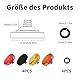 4 Stück Universal-Auslöseknopf aus Metall für Kameras, Versenkter Rutschfester Kamera-Auslöseknopf für Leica, Fuji X100, Sony, Nikon,Canon etc. (rot, schwarz, orange, Gold)