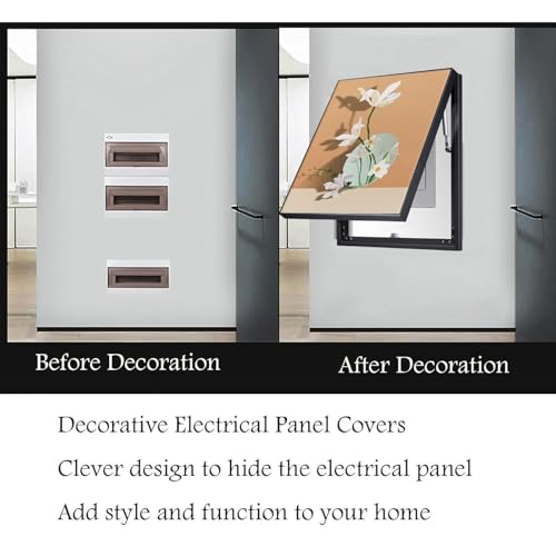 Cache-compteur électrique 60x80 cm pour cacher un boîtier mural D