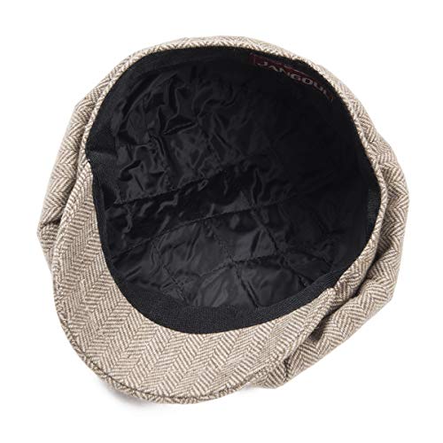 JANGOUL Boys Vintage Newsboy Cap Tweed Flat Beret Cabbie Hat for Kids Toddler Pageboy