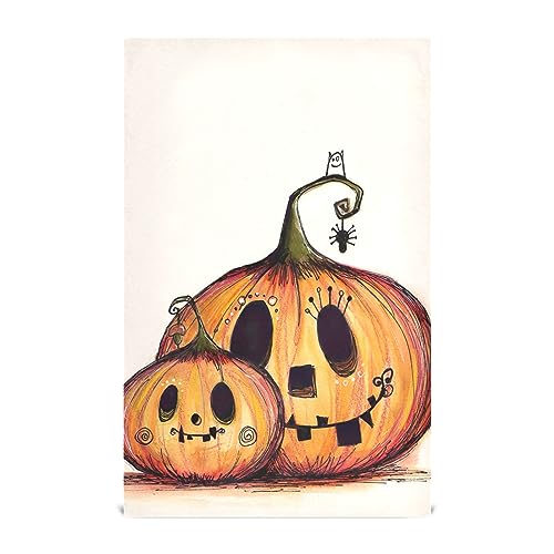 RPLIFE Paños de cocina de calabaza para mamá y bebé, toallas de mano decorativas de cocina de 28 x 18 pulgadas, toallas de cocina comerciales
