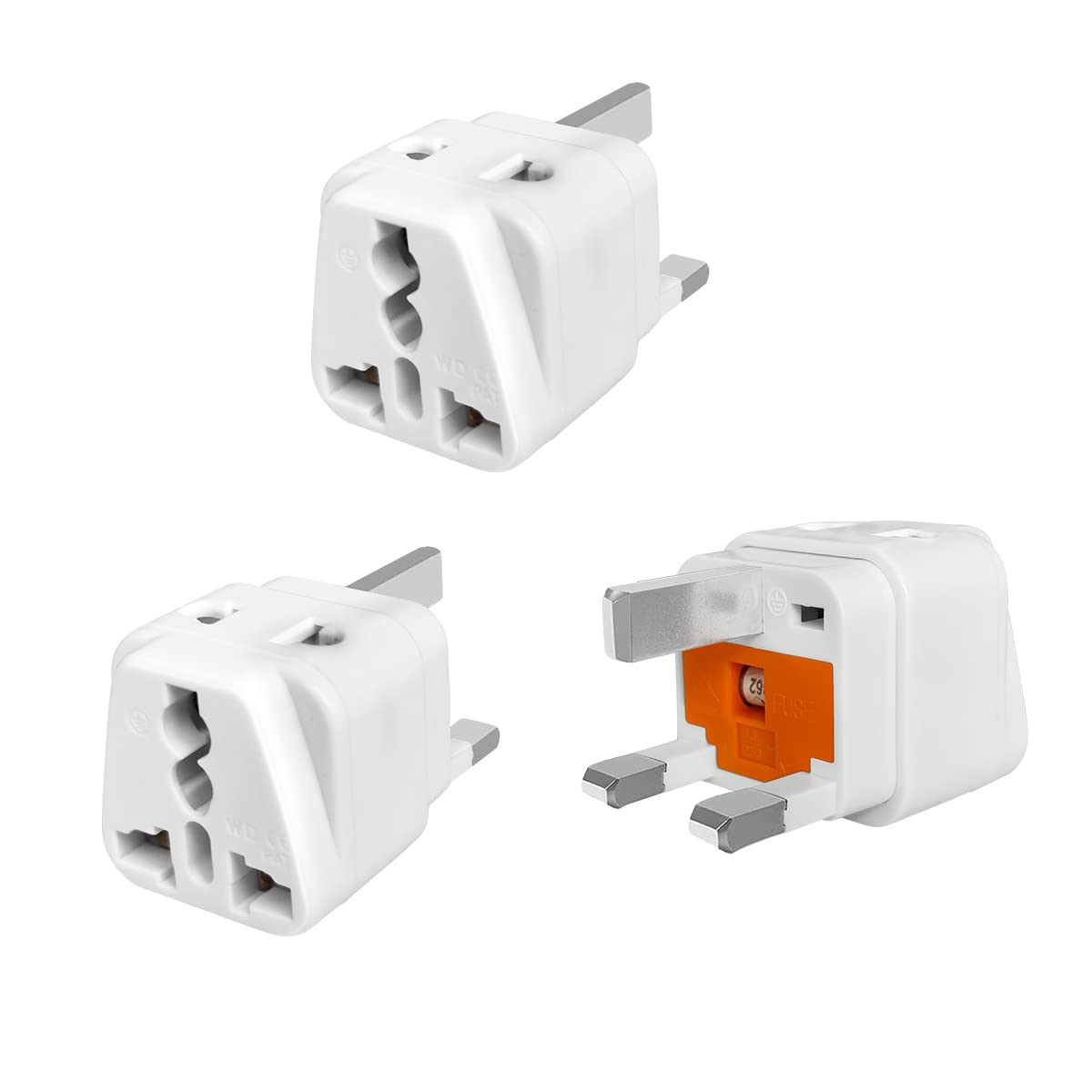 Buy 3PACK UK Travel Adapter,SHUOMAO EU/US to UK Plug Adaptor with 13A