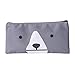 Produktbild Pencil Bag Triangle Kreative Katze Cartoon Canvas Federmäppchen Einfache Große Kapazität - Dunkelgrau