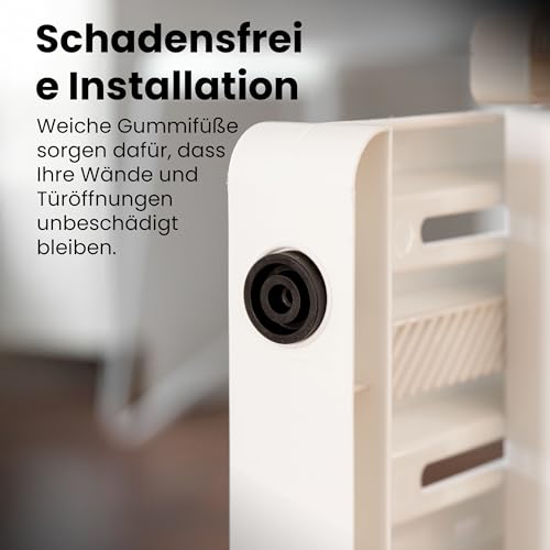 Iris Ohyama, Sicherheitszaun aus Kunststoff, einfach zu montieren und zu reinigen, Absperrgitter für Haustiere, L64 x B61 x H5 cm, Einheit, BPA-frei, kein Bohren, PBR-600, Hunde, Weiß/Mandel