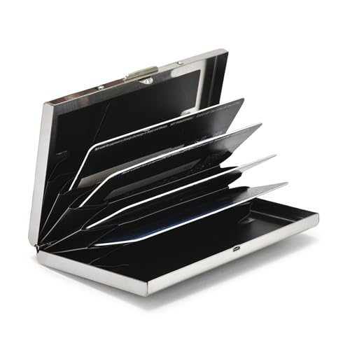 LORENZ Store LORENZ Slim Stainless Steel RFID Card Holder Wallet - Image 4
