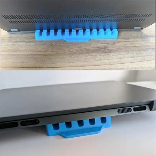 Soporte ergonómico para laptop con ventilación y altura ajustable miniatura 6
