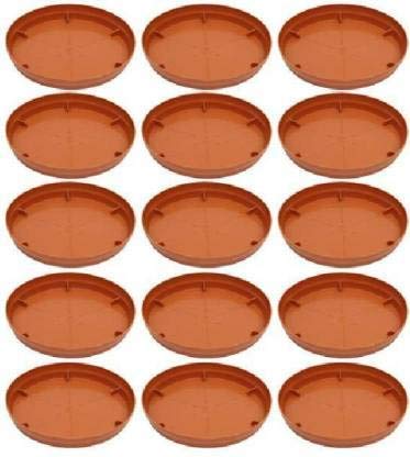 EOAN Brown Plant Pot Saucer Base Plate Planter Tray 8 inch Terracotta (Pack of 15, Plastic) (B08ZCK39NL) Amazon Price History, Amazon Price Tracker