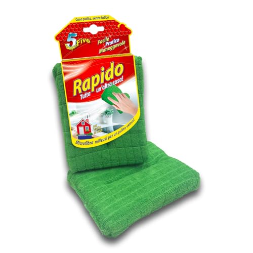 SUPERFIVE, Rapido, Panno Spugna Multiuso, Super Assorbente e Resistente (1)