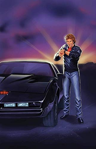 Knight Rider Kitt Michael Knight David Hasselhoff Illustration Poster