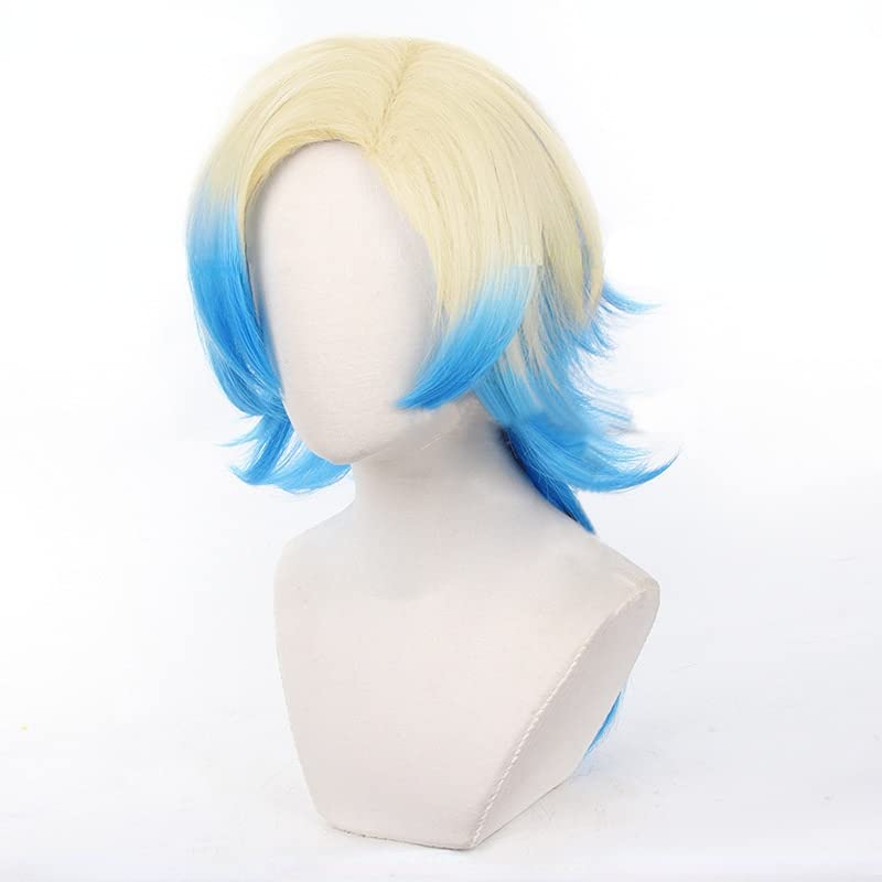 Blue Lock Michael Kaiser Cosplay Wig Heat Resistant Synthetic Wigs for Halloween Costume Party Role Play+Wig Cap