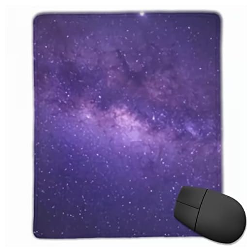 Rymden bild av Vintergatan galax med stjärnor musmatta matta dator PC laptop lila galax musmattor spel kontor hem skrivbord tillbehör pryl