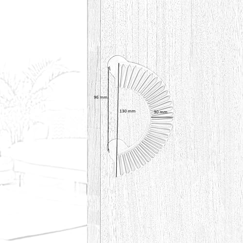 Image of HARMONUS 4-inches Round Shape Glass Door Handles for Main Door, Antique Door Handles, Wardrobe Handles, Handles for Glass Doors,Glass Door Pull Handle (Pack of 1 Set,HI-618 Antique Finish)