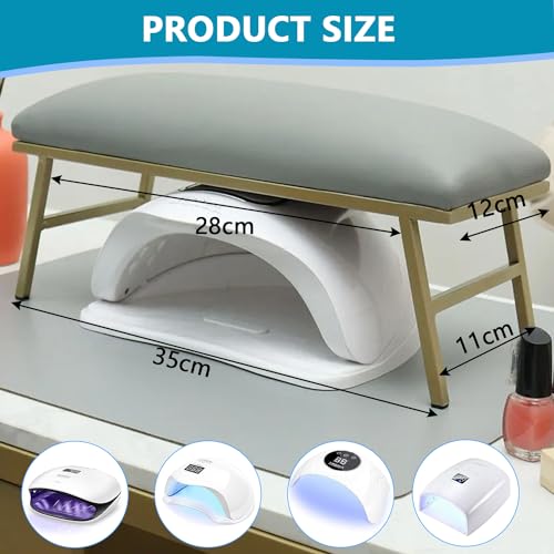 Nail Arm Rest Hand Cushion, Nail Cushion, Non-Slip PU Leather Hand Rest, Nail Design - Image 2