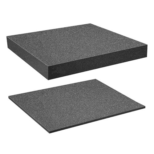 2 Piezas Espuma De Cuadrícula,Espuma En Forma De Cubo,Herramienta De Espuma Para Cámara,Protector De Espuma Para Maletín,405x305x10mm,405x305x25mm,Kiuiom