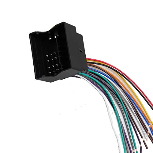 RED WOLF Car Stereo Radio Replacement Wire Harness Dash Sound Cable Connector to