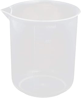 Aexit 500ml PP gauge Plastic Volumetric Measuring Cup Container Beaker Clear 110mm Height