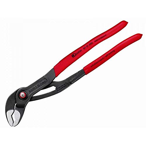 KNIPEX Cobra QuickSet Pince multiprise de pointe sur carte LS gaines PVC anti-dérapantes 300 mm, 87 21 300 SB