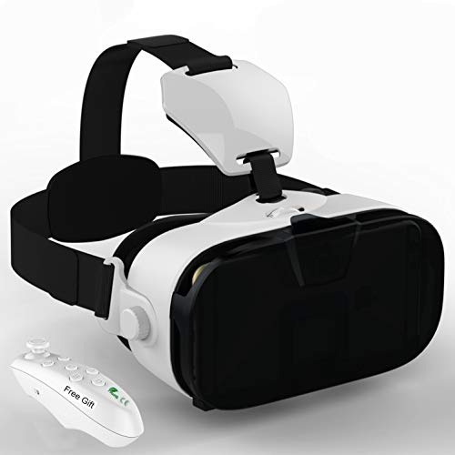 Mini 3D VR Headset, Tsanglight Portable Virtual Reality Glasses Headset with Remote for iOS iPhone 7/7 Plus/6/6S Plus, Android Samsung Galaxy S7 Edge S7/S6/S5/J7/A5/A3 2016 & Other 4.7-6.2