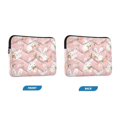 Funda para portátil 13-14 pulgadas impermeable con diseño de conejos miniatura 2