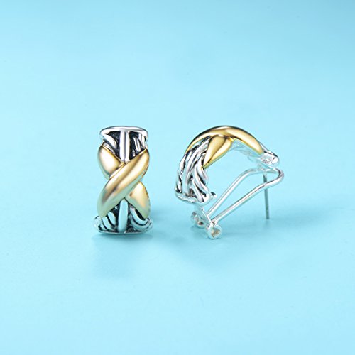 UNY Earring Fashion Jewelry Antique Brand French Clip Cable Wire Vintage Cross Designer Inspired Gifts2