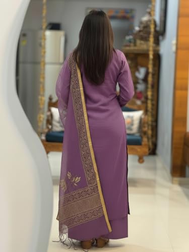 Image of ANNI Designer Women's Rayon Viscose Straight fit Printed Embroidered Kurta with Pant & Dupatta | Ethnic Kurta Set for Women | Daily, Office & Festive Traditional