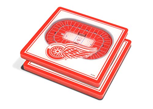 YouTheFan NHL Detroit Red Wings 3D StadiumViews Coasters , 4" x 4"
