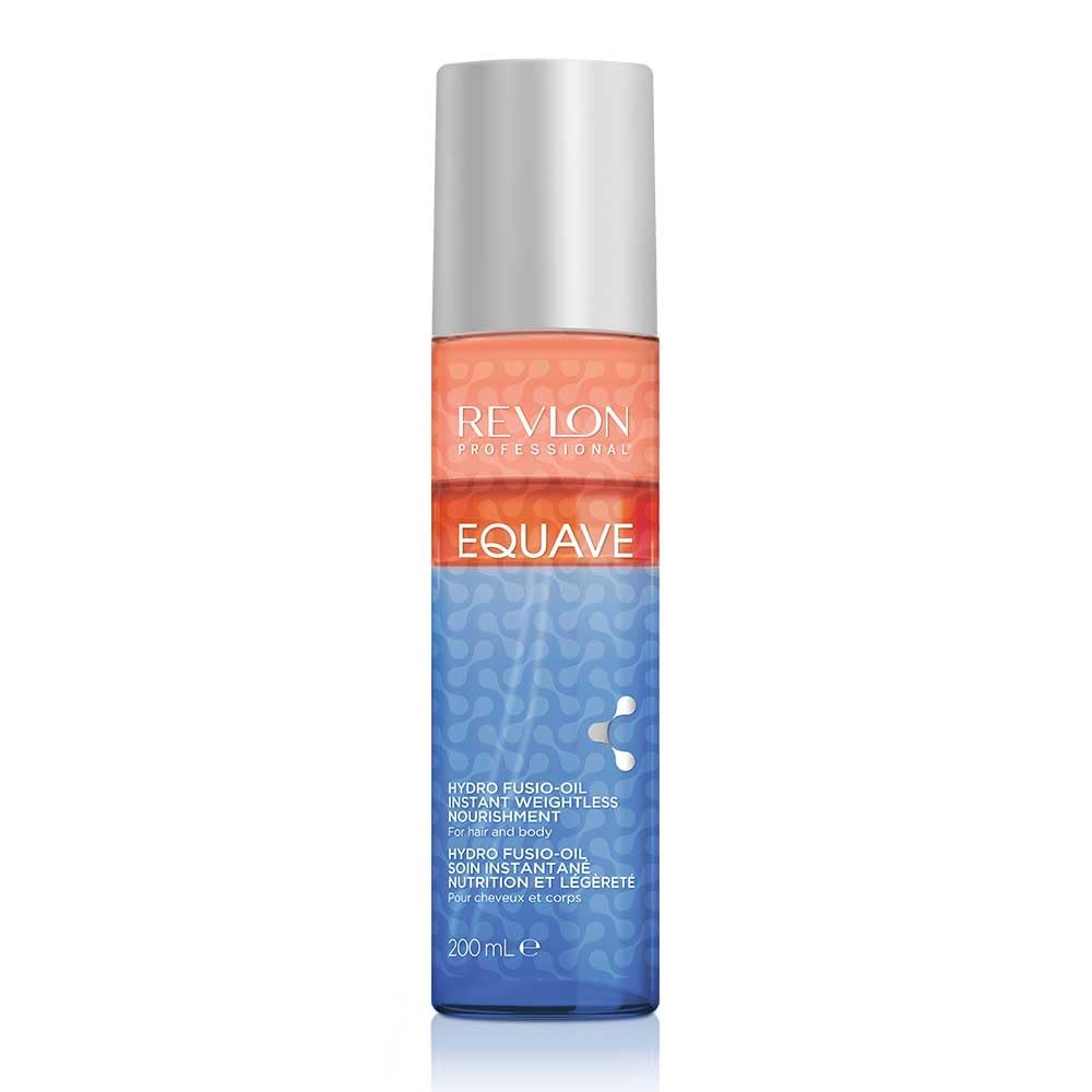 REVLON PROFESSIONAL EQUAVE HYDRO FUSIO-OIL INSTANT WEIGHTLESS NOURISHMENT FOR HAIR AND BODY, Leave-In Hair and Body Nourishment, Leave-In Conditioner, Detangling Conditioner, 200ml