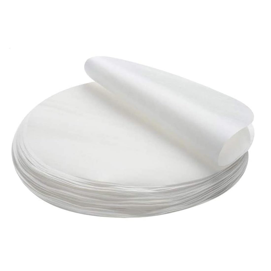Polly Online Baking Paper, 100 PCS Non-Stick Round Parchment Paper for Pans, Grill, Steam, Hamburger Patty, 30CM, High Temperature Resistant
