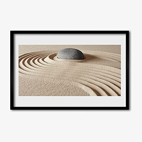 Affiche avec cadre art de grès 60x40 cm pour décorer votre salon