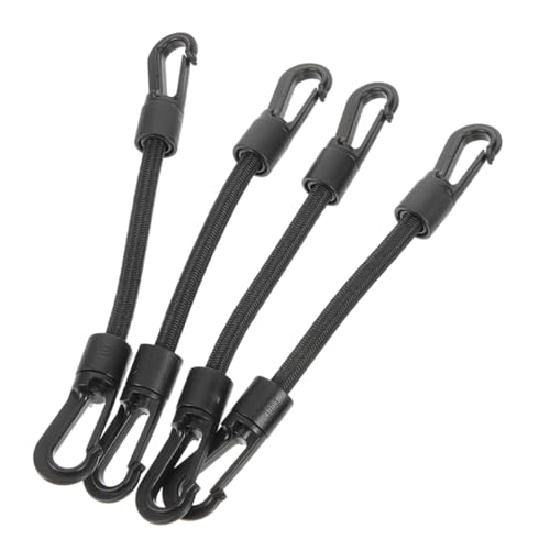 jojofuny 4 Piezas Cuerda elástica de Kayak Correas de Gimnasio pabellón Elastica Accesorios de Camping Ganchos para Colgar elástico Correa con Hebilla de Uso Diario Accesorio Aire Libre