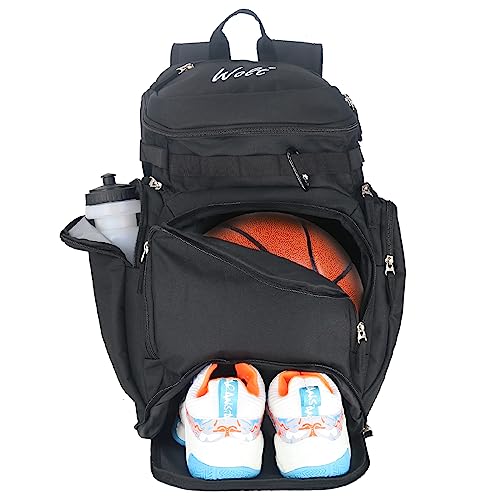 WOLT Basketball Backpack Bag with Separate Ball Compartment and Shoes Pocket - Image 2