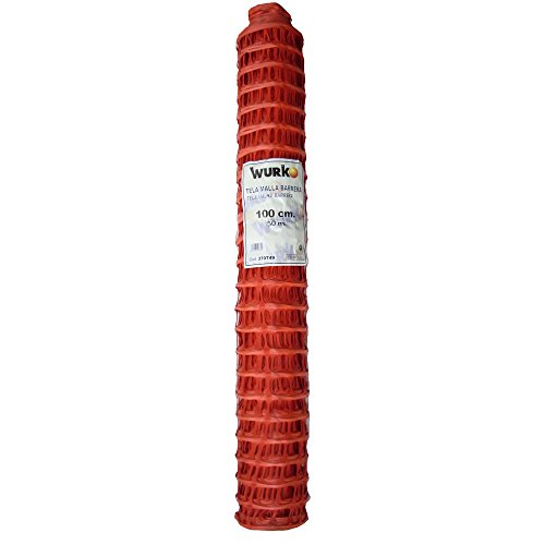 WURKO- Malla protectora naranja 100mm. Rollo 50 mts