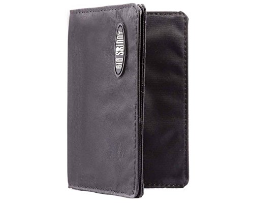 Big Skinny Card Holder Slim Wallet, Holds Up to 25 Cards, Black