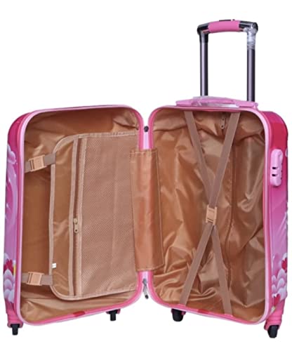 Image of ADSON PC Kids Trolley 360 Rotating Luggage 360 Wheels Non-Breakable Exclusive Edition 20 Inch Kids Hardsided Suitcase with 4 Wheels, 360 Wheel Travel Trolley Bag