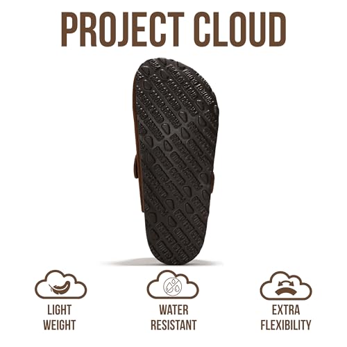 Image of Project Cloud 100% Genuine Leather Footbed Clogs for Women - Memory Foam Arch Support Slippers for Women - Trendy Slip-ons Women's Mules & Clogs Sandals