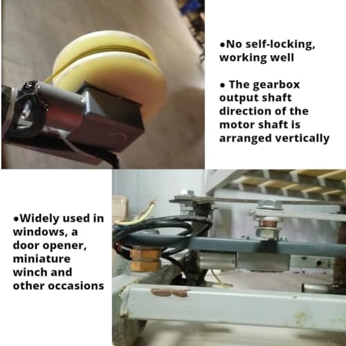 Getriebemotor Reversible High Torque Worm Getriebemotor DC 12V Reduktion Motor CW/CCW(40RPM)