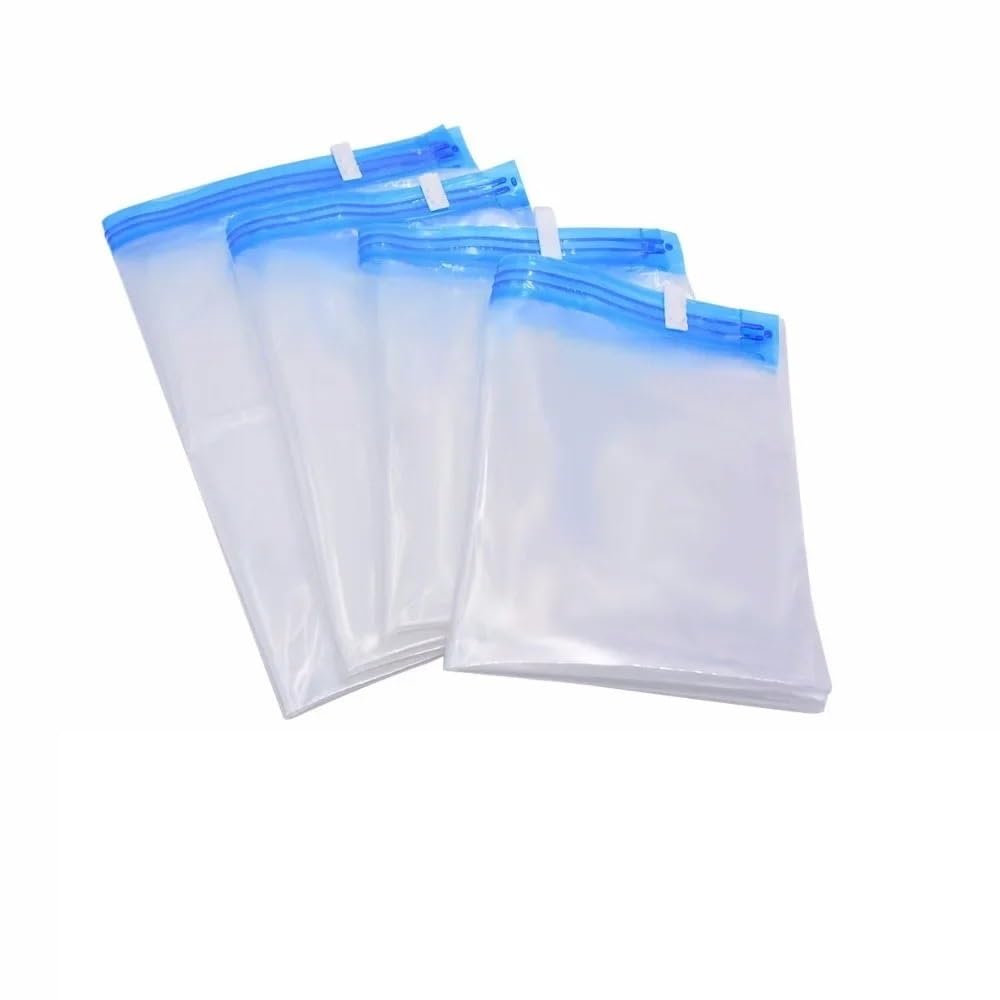 Vacuum Storage Bags 2 Pcs Clothes Compression Storage Bags Hand Rolling Clothing Plastic Vacuum Packing Sacks Travel Space Saver For Luggage(35x50cm)