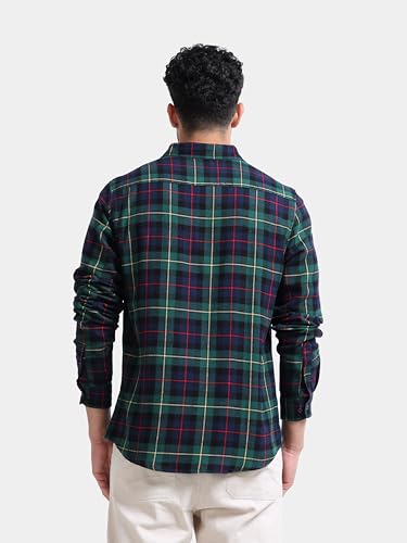 Image of GLORYBOYZ Men's Full Sleeve Checkered Casual Cotton Shirt S-2XL
