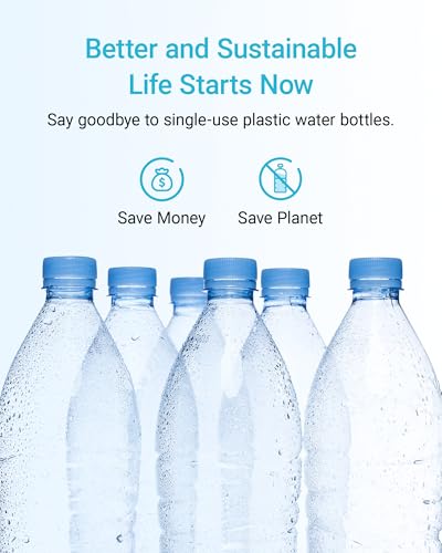 AQUA CREST Filtro de água em linha GXRTDR, substituição para GE® GXRTDR, Samsung DA29-10105J, Whirlpool WHKF-IMTO, 1 filtro (o pacote pode variar)