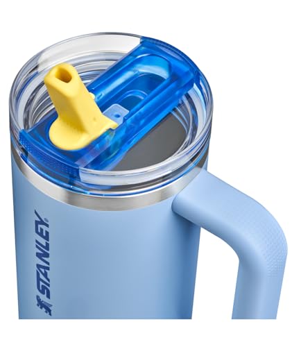 Image of STANLEY Quencher ProTour Flip Straw Tumbler with Leakproof Lid 30 oz | Built-in Straw and Handle | Cup Holder Compatible for Travel | insulated Stainless Steel Cup | BPA-Free | Cornflower Admiral Blue