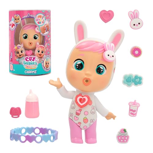 BEBÊS chorões lágrimas mágicas CHARMZ Coney mini bonecas colecionáveis boneca bebé com encantos para personalizar crianças a partir dos 3 anos
