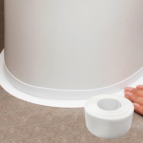 Image of Waterproof Self Adhesive Caulk Tape 1.5 inch x16.5 FT Instant Sealant Tape for Bathroom Sink Shower Pipe Joints Heavy-Duty No Residue Indoor Outdoor Waterproof Seal Tape