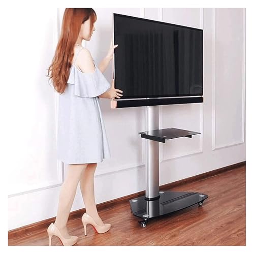 Soporte móvil para TV con ruedas y ajuste de inclinación miniatura 2