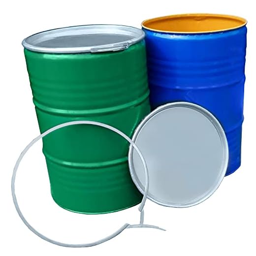 45 Gallon Steel Shipping Drum with Lid