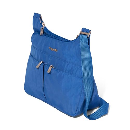 Image of Baggallini Crossbody Travel Bag 11x8.5 Lightweight Water-resistant Nylon Handbag