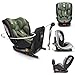 Lorelli Auto Kindersitz Ares mit Isofix, 360 Grad drehbar, (0-36 kg) Mitwachsender Autositz i-Size 40-150cm - Gruppe 0+/1/2/3, Babysitz ab Geburt, 5-Punkt-Gurt, Einstellbare Kopfstütze, grün