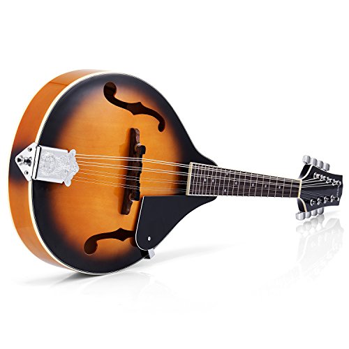Donner A Style Mandolin Instrument Sunburst Beginner Adult Acoustic Mandolin Musical Instrument Mahogany 8 String, Bundle With Tuner String Bag Guitar Picks,DML-1 - Image 5