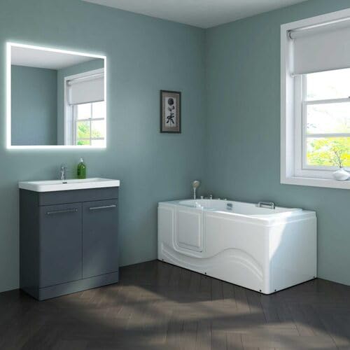 Baignoire balneo avec porte à gauche 153 x 76 cm - dolly